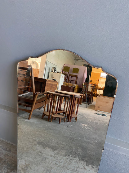 Vintage Art Deco Beveled Wall Mirror