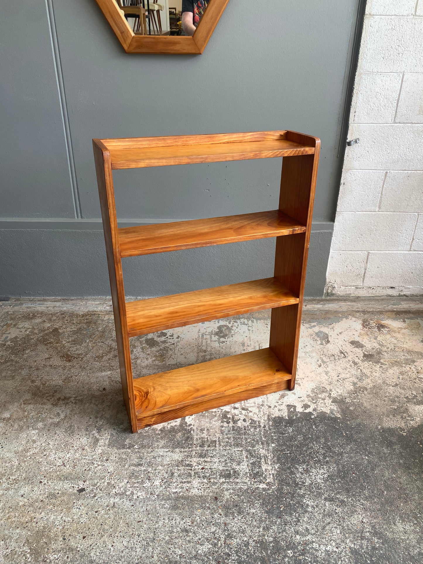 Vintage Baltic Pine Small Bookcase