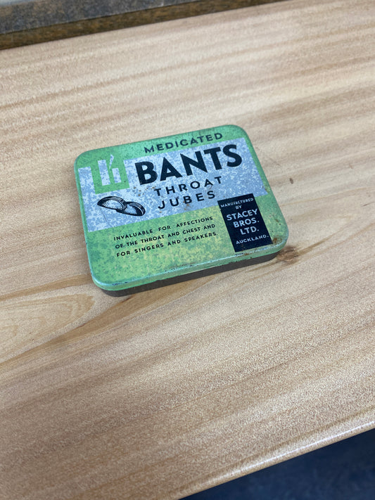 Vintage Bants Medical Throat Jubes Tin