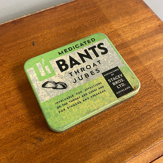 Vintage Bants Throat Jubes Tin