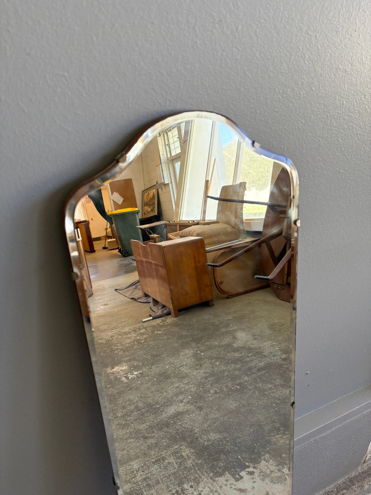 Vintage Bevelled Tall Dressing Mirror