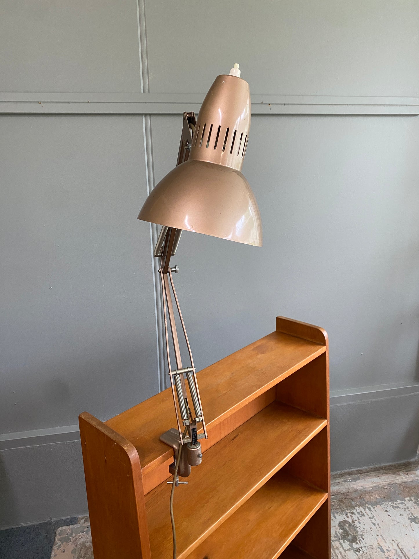 Vintage Blanch Engineering Bronze Machinists Lamp