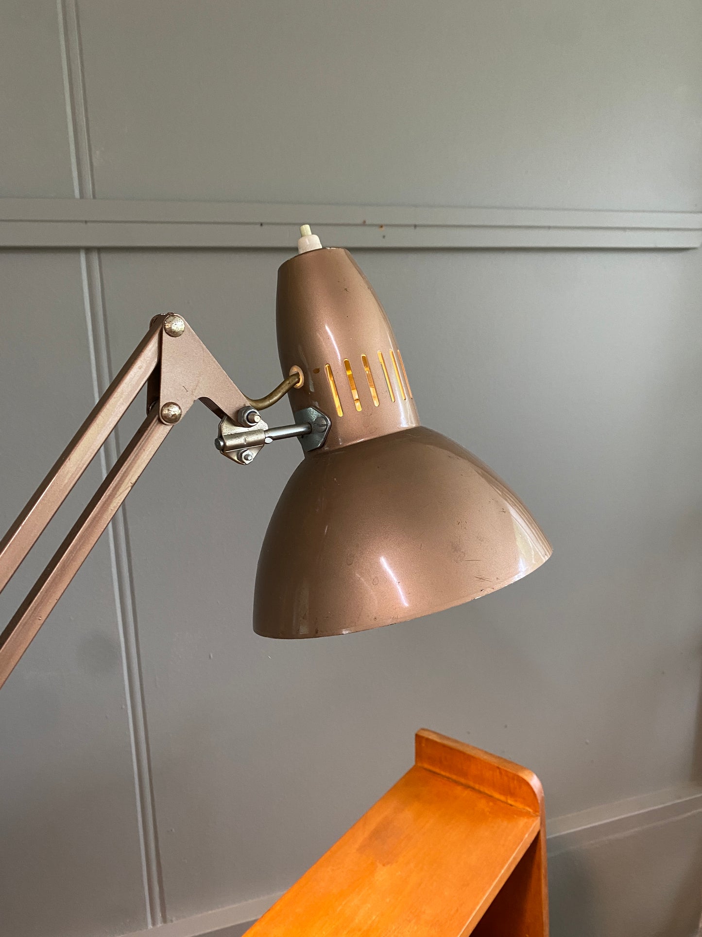 Vintage Blanch Engineering Bronze Machinists Lamp