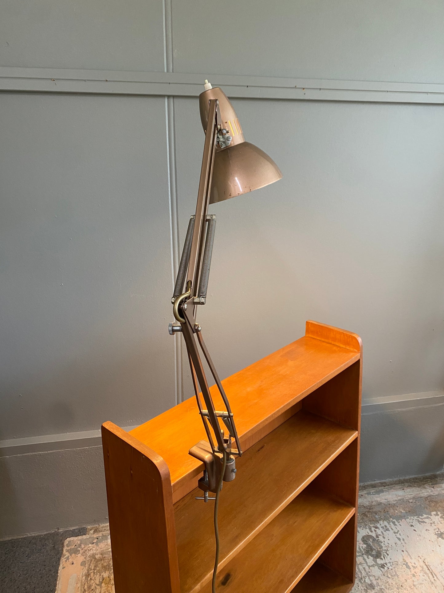 Vintage Blanch Engineering Bronze Machinists Lamp