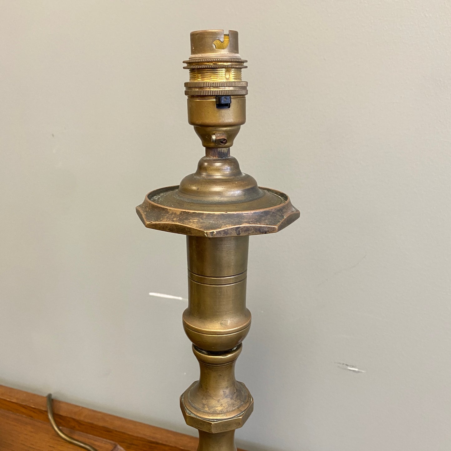 Vintage Brass Hall Lamp