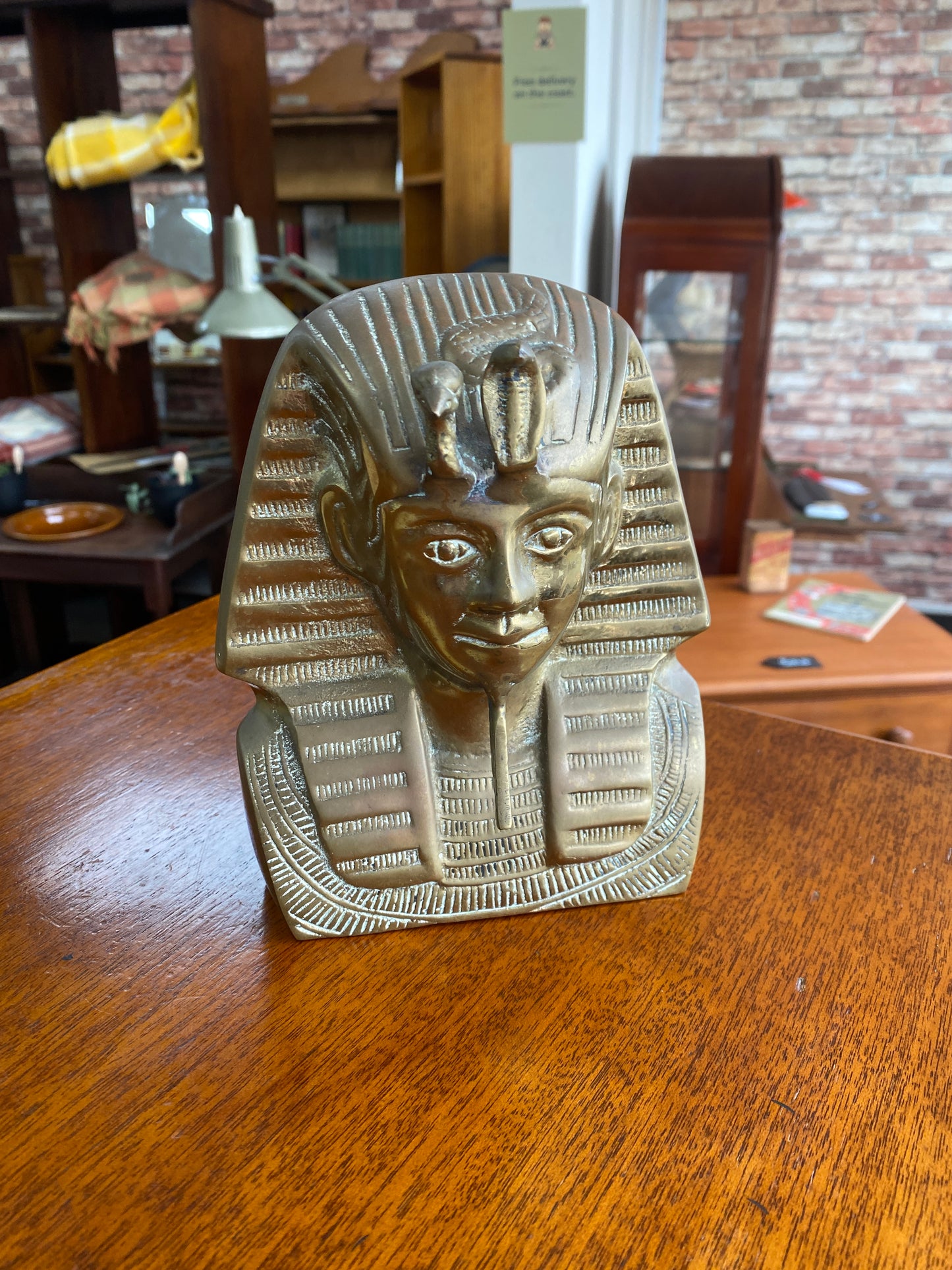 Vintage Brass Tutankhamun Ornament