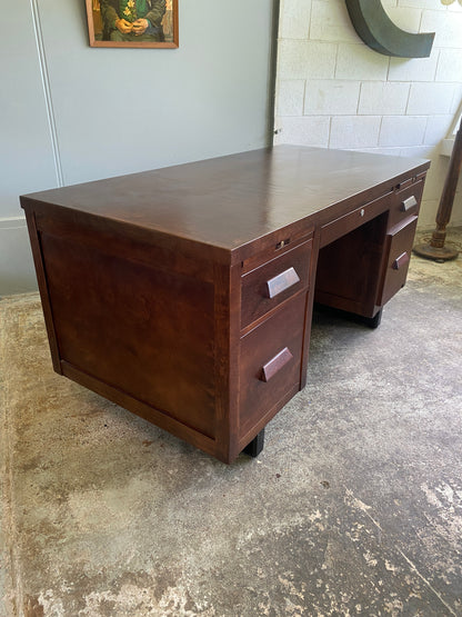 Vintage Canadian Hardwood Desk