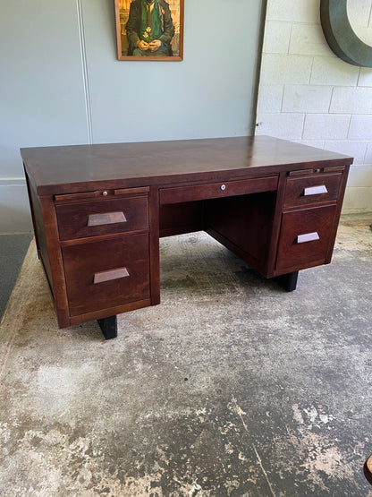 Vintage Canadian Hardwood Desk