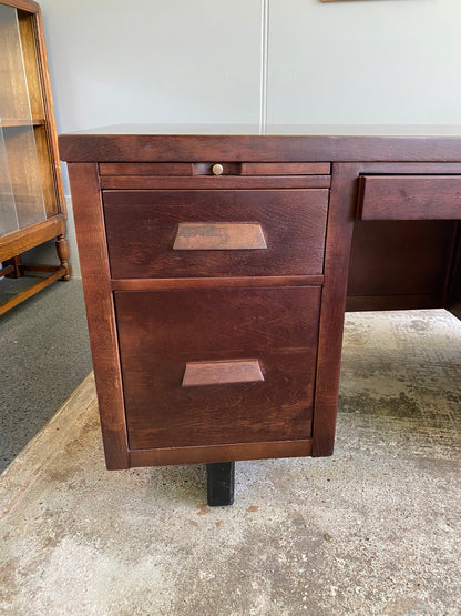 Vintage Canadian Hardwood Desk