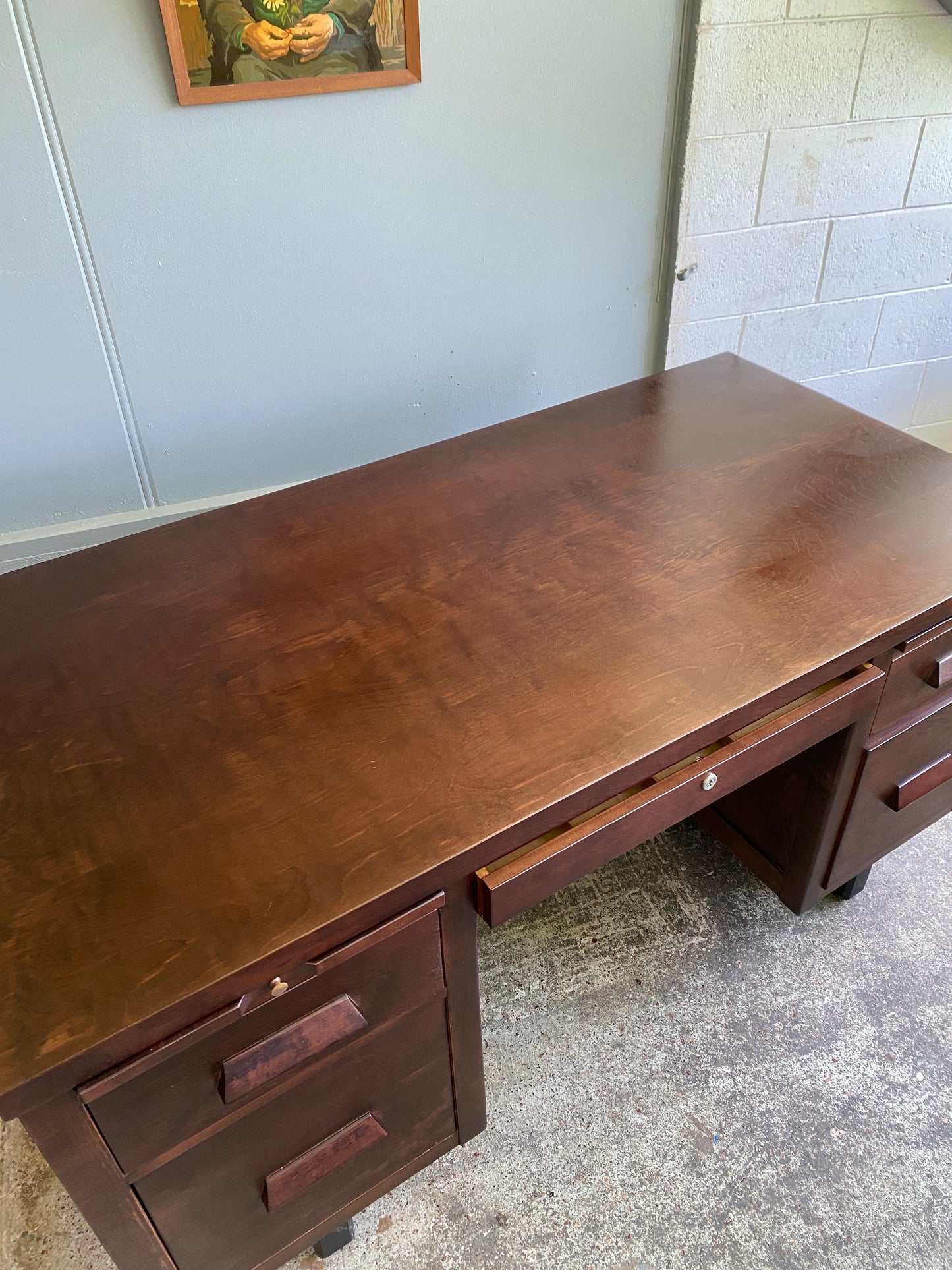 Vintage Canadian Hardwood Desk