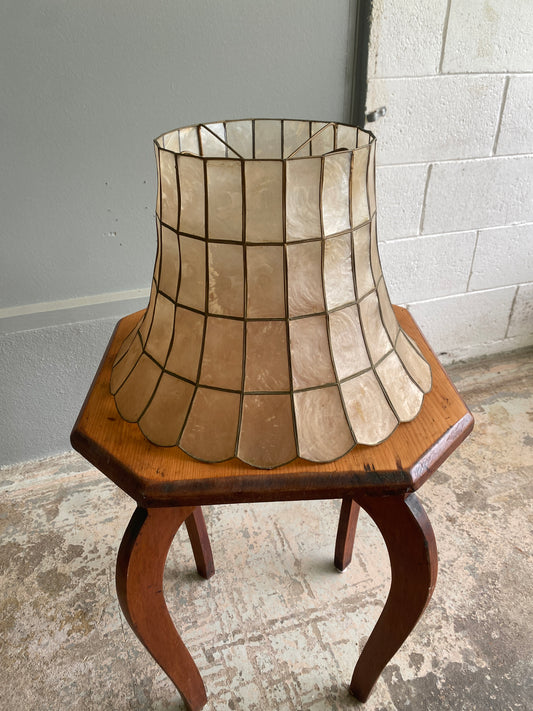Vintage Capiz Shell Lamp Shade