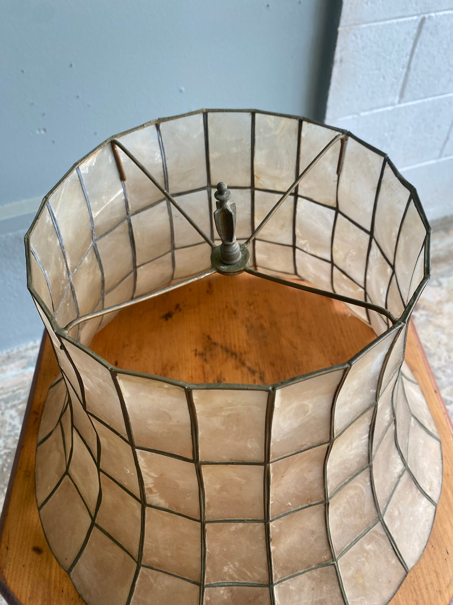 Vintage Capiz Shell Lamp Shade
