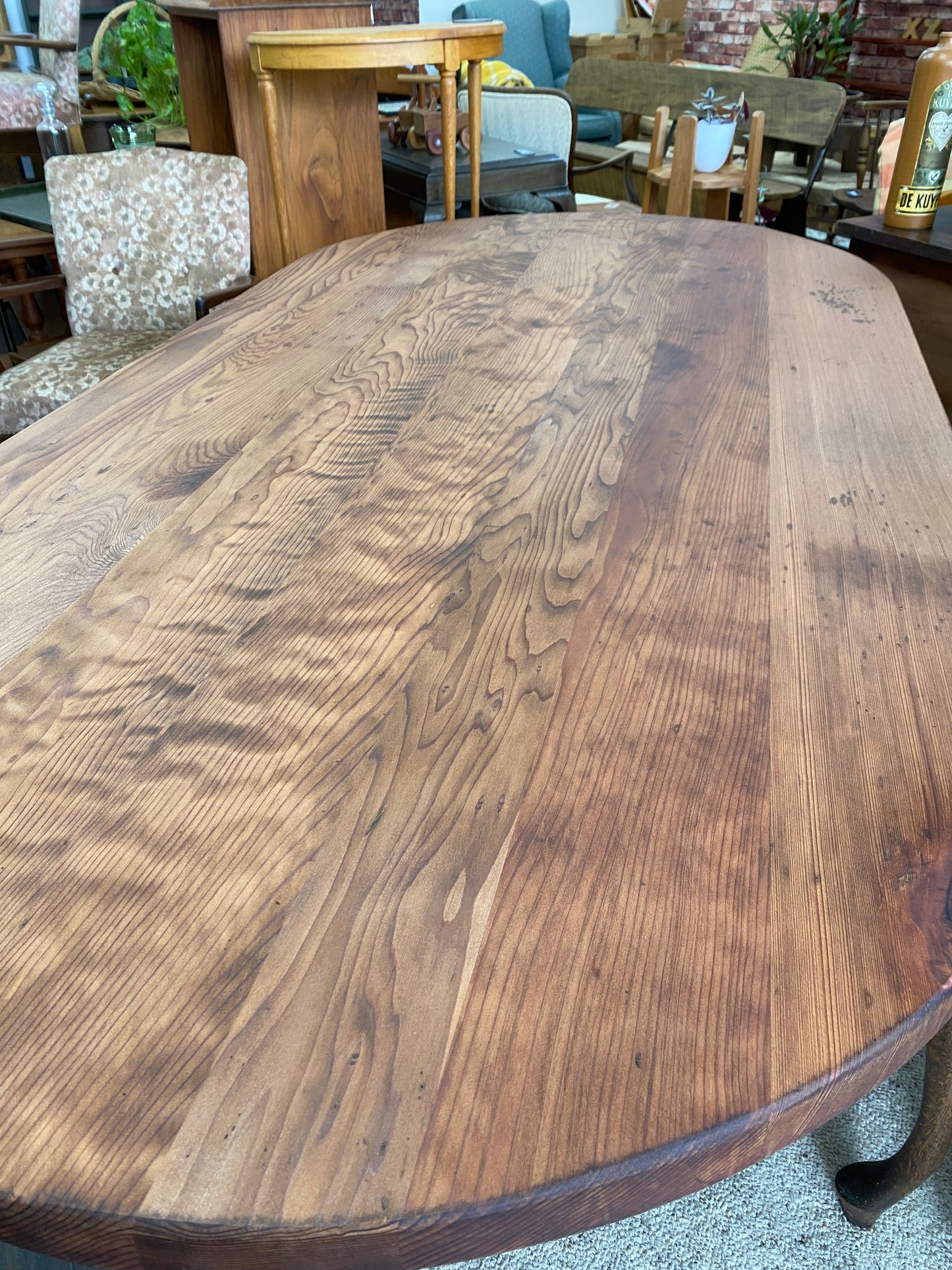 Vintage Cedar & Oak 6-8 Seat Dining Table