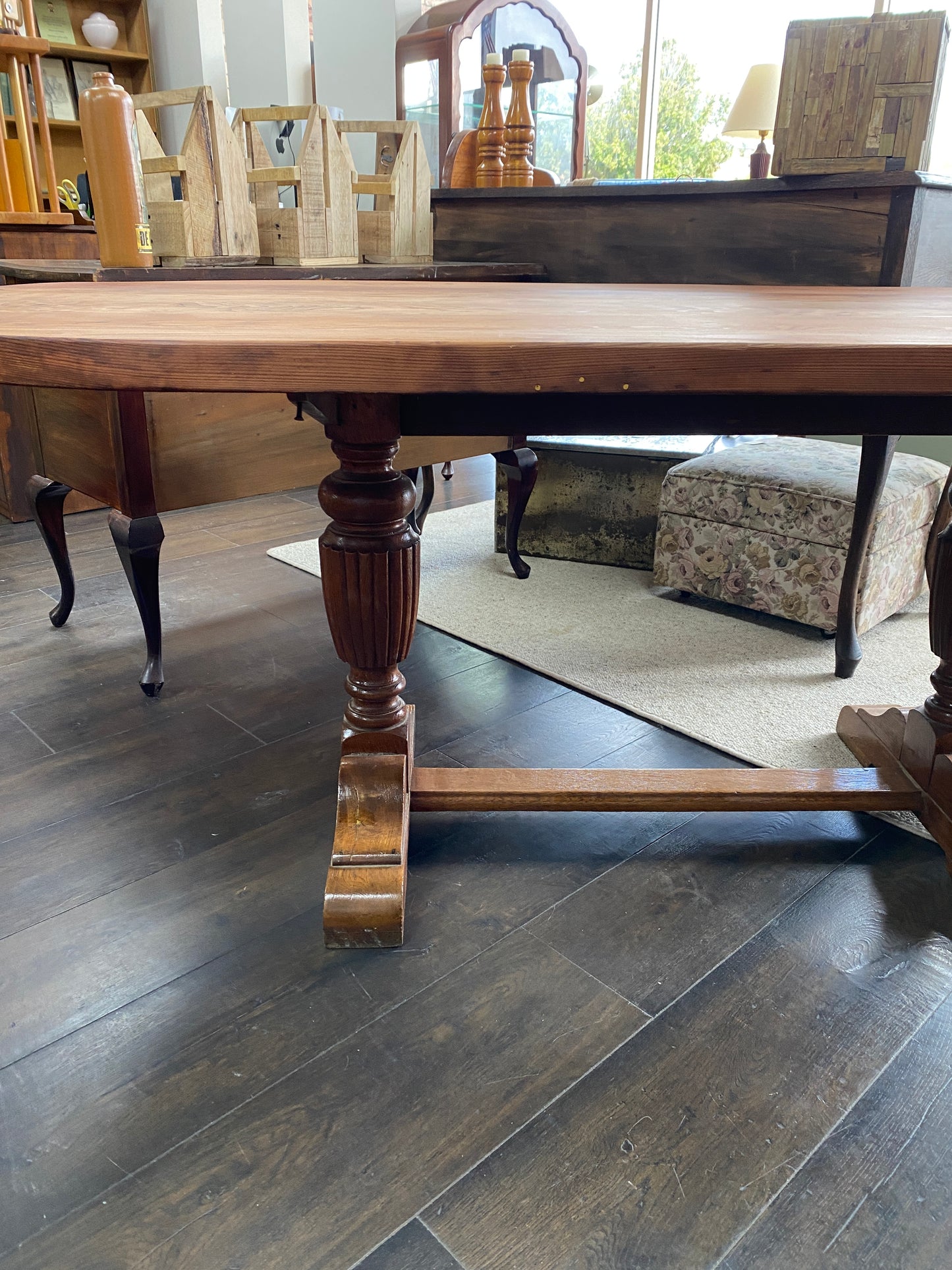 Vintage Cedar & Oak 6-8 Seat Dining Table