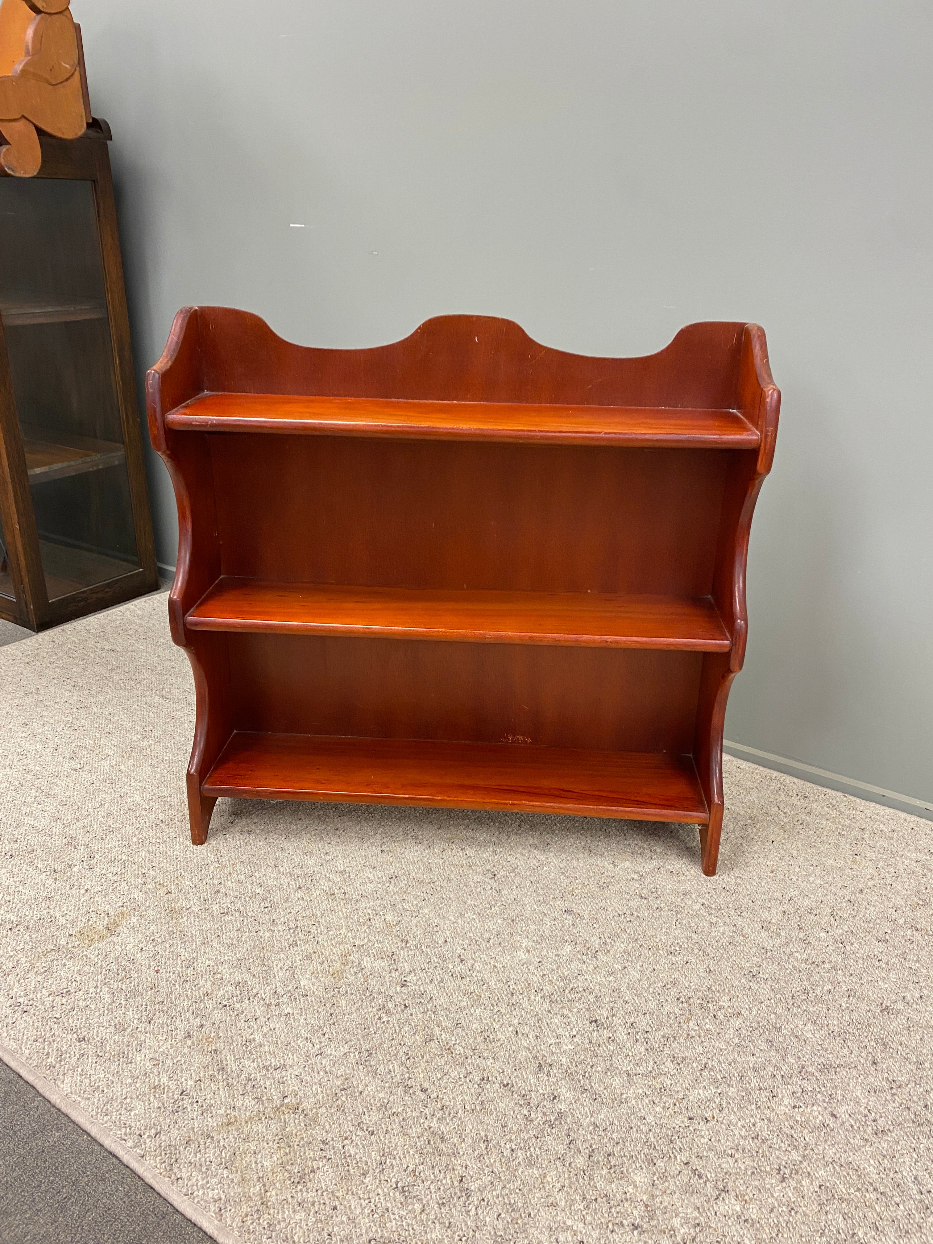 Vintage Country Style Mahogany Bookcase – Plots & Pickles