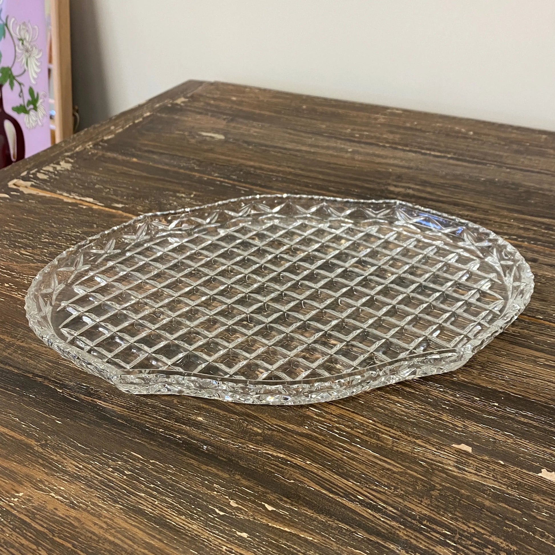 Vintage Crystal Vanity Tray - Plots & Pickles