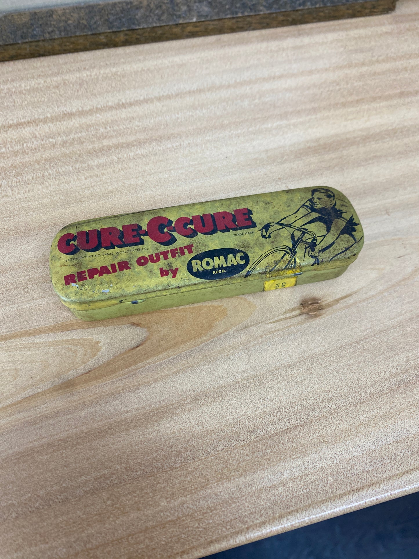 Vintage Cure C Cure Romac Tin