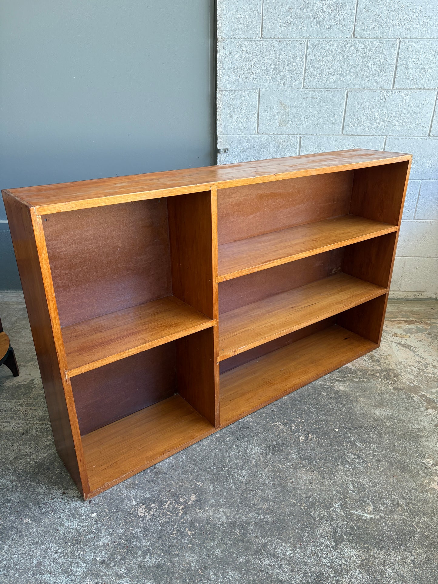 Vintage Custom Built Solid Rimu Bookcase