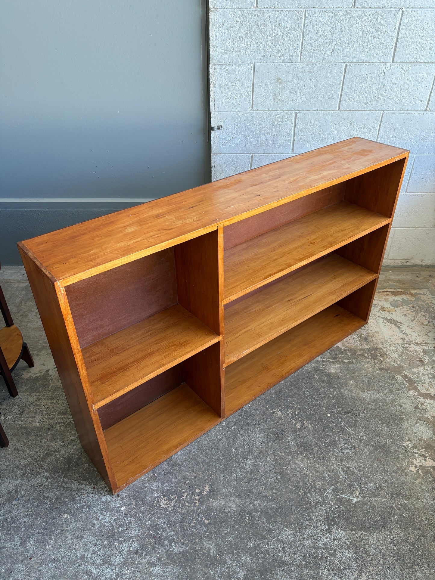 Vintage Custom Built Solid Rimu Bookcase
