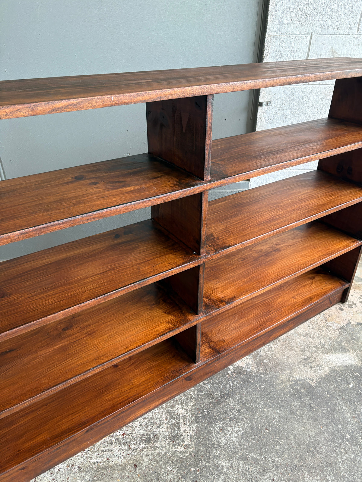 Vintage Custom Large Solid Timber Bookcase
