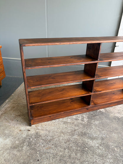 Vintage Custom Large Solid Timber Bookcase