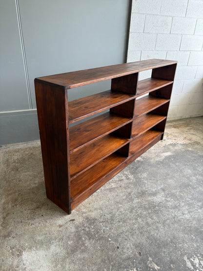 Vintage Custom Large Solid Timber Bookcase