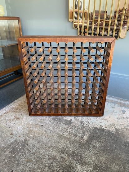 Vintage Custom Made 100 Bottle Wine Rack