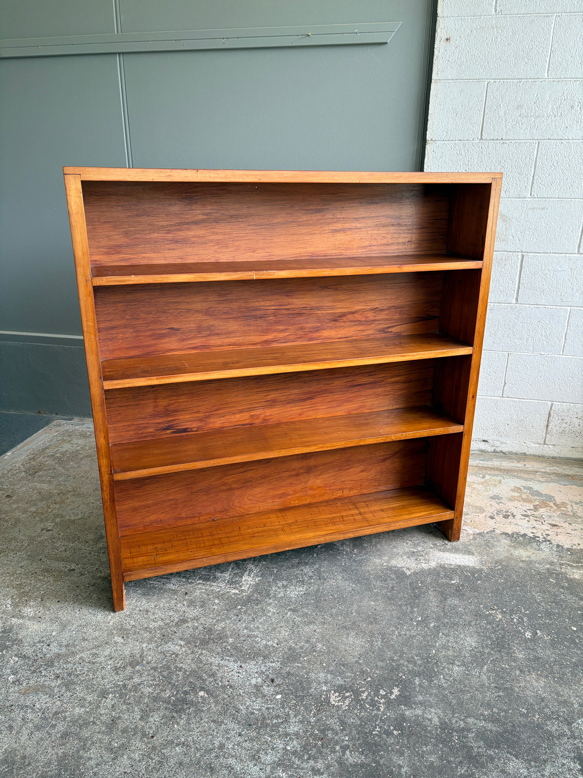 Vintage Custom Made Heart Rimu Bookcase