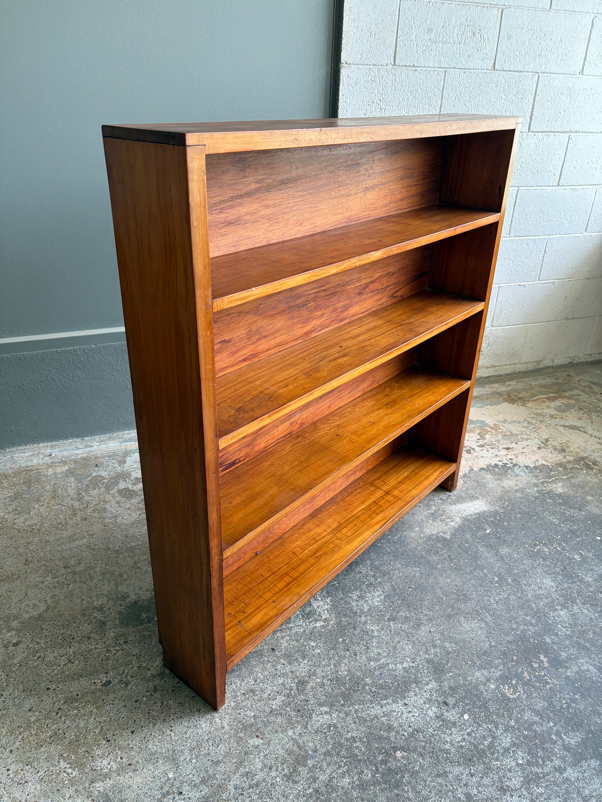 Vintage Custom Made Heart Rimu Bookcase