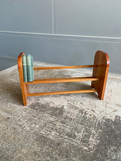 Vintage Custom Made Kauri Book Rack
