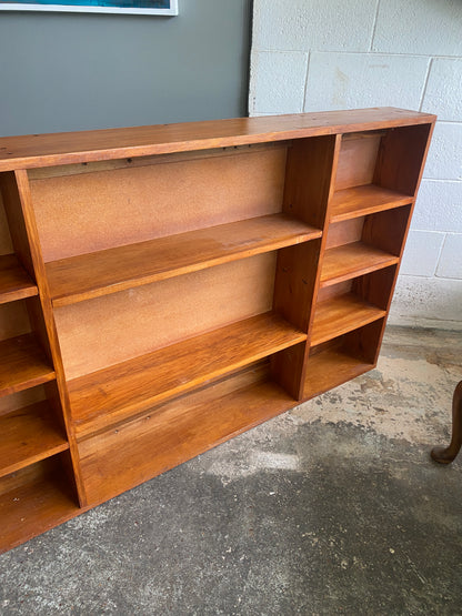 Vintage Custom Made Rimu Large Bookcase
