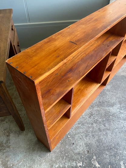 Vintage Custom Made Rimu Large Bookcase