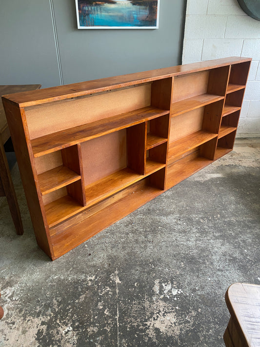 Vintage Custom Made Rimu Large Bookcase