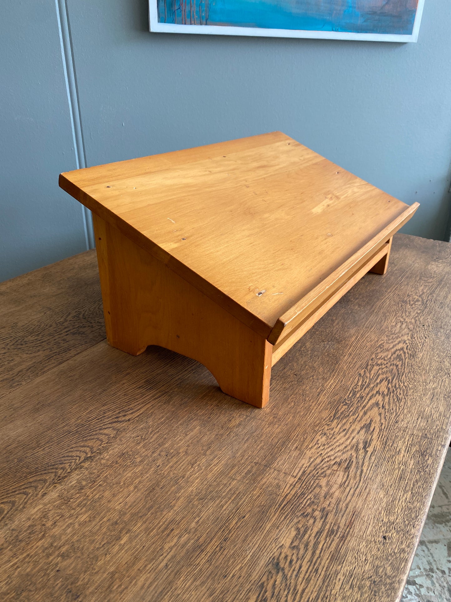 Vintage Custom Made Rimu Lectern/Book Stand