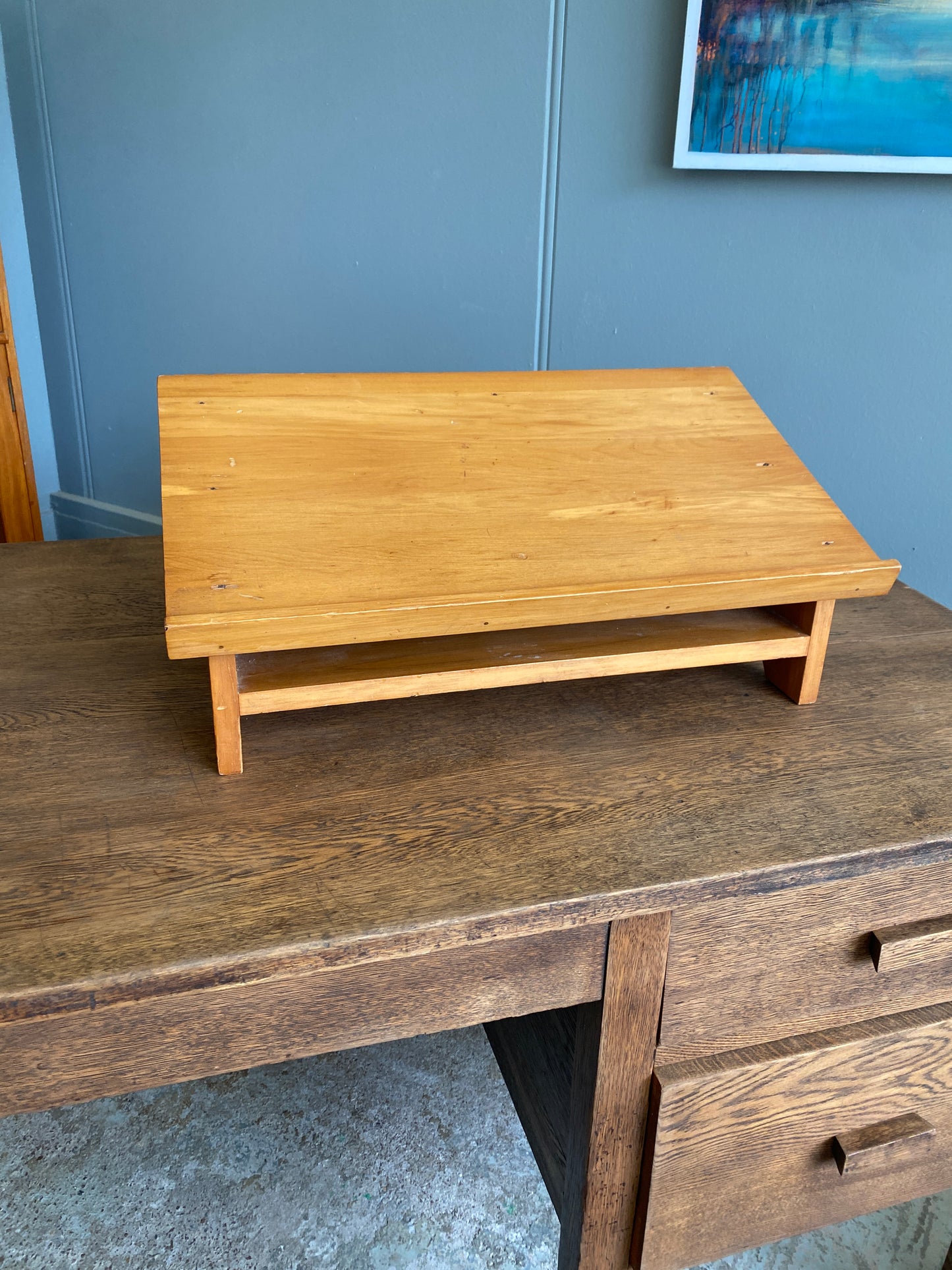 Vintage Custom Made Rimu Lectern/Book Stand