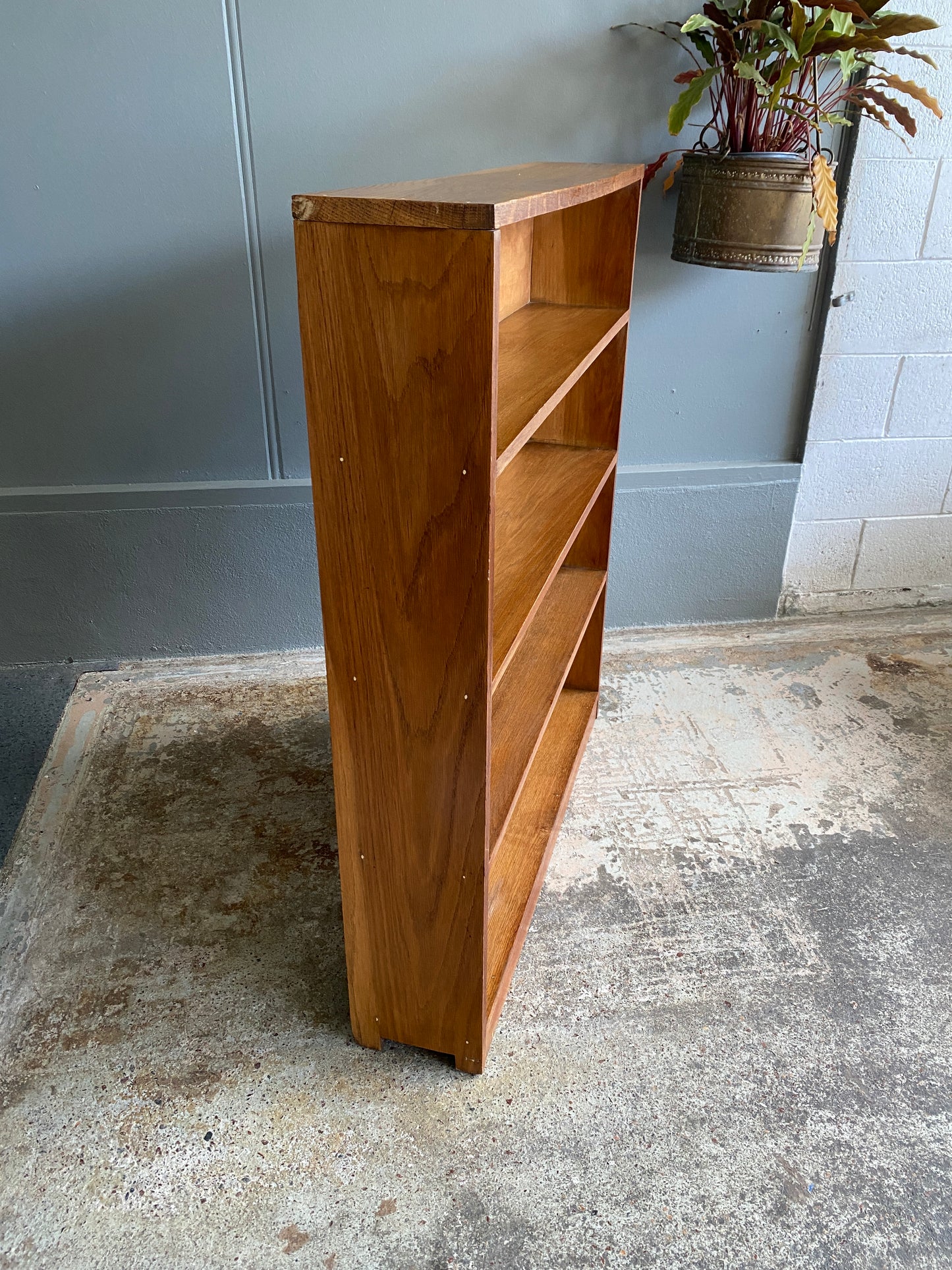 Vintage Custom Oak Bookcase