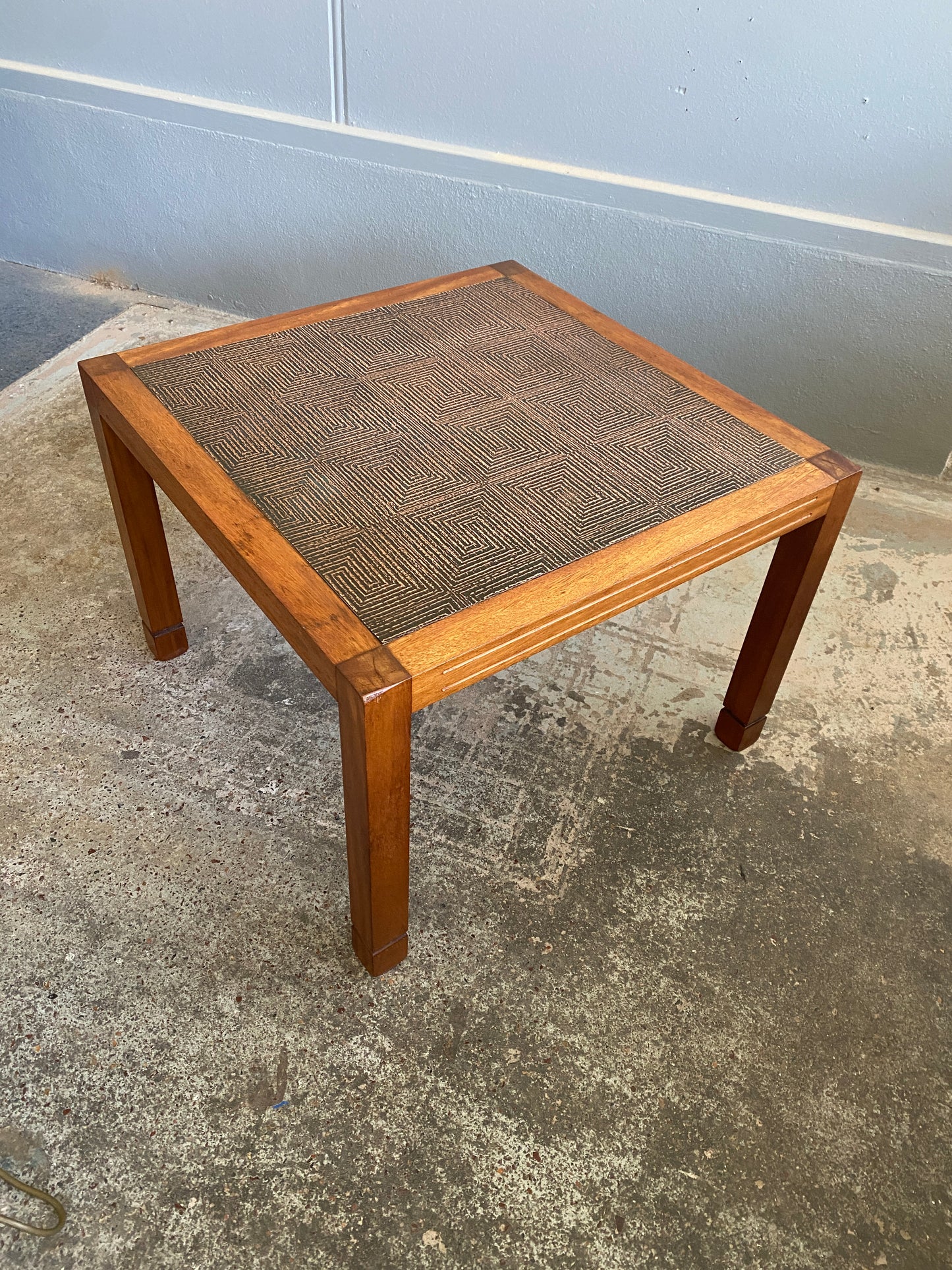 Vintage Danske Mobler Copper Top Coffee Table