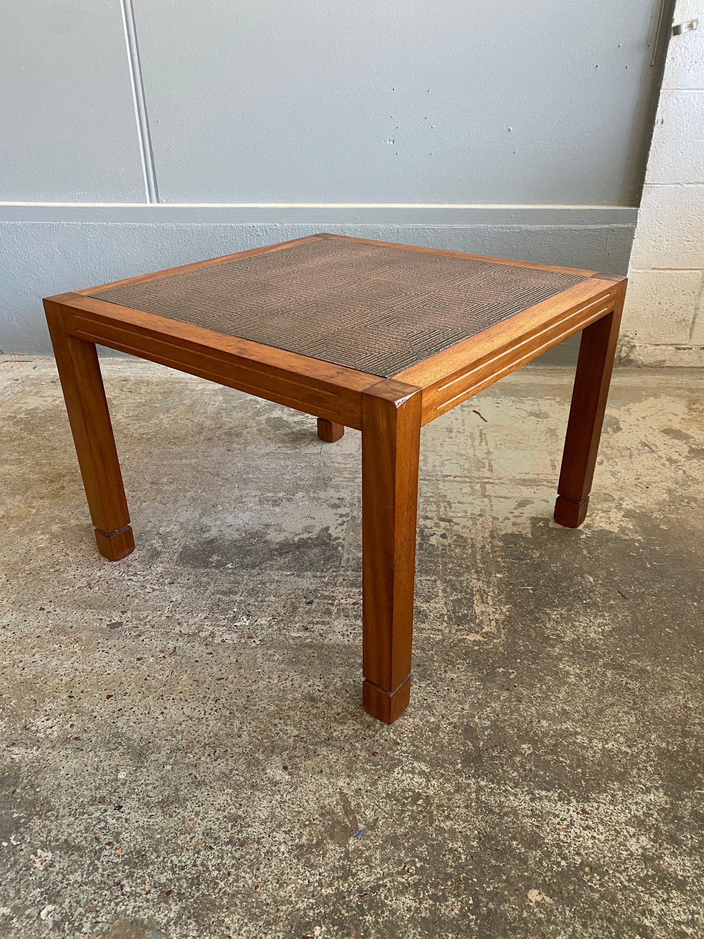 Vintage Danske Mobler Copper Top Coffee Table