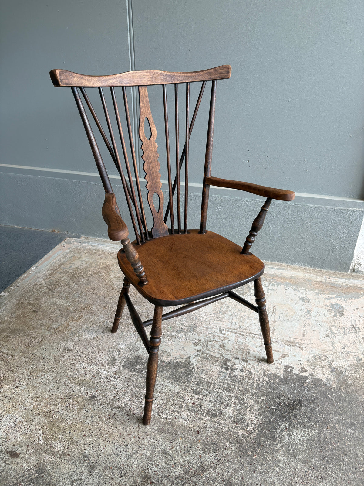 Vintage English Windsor Armchair