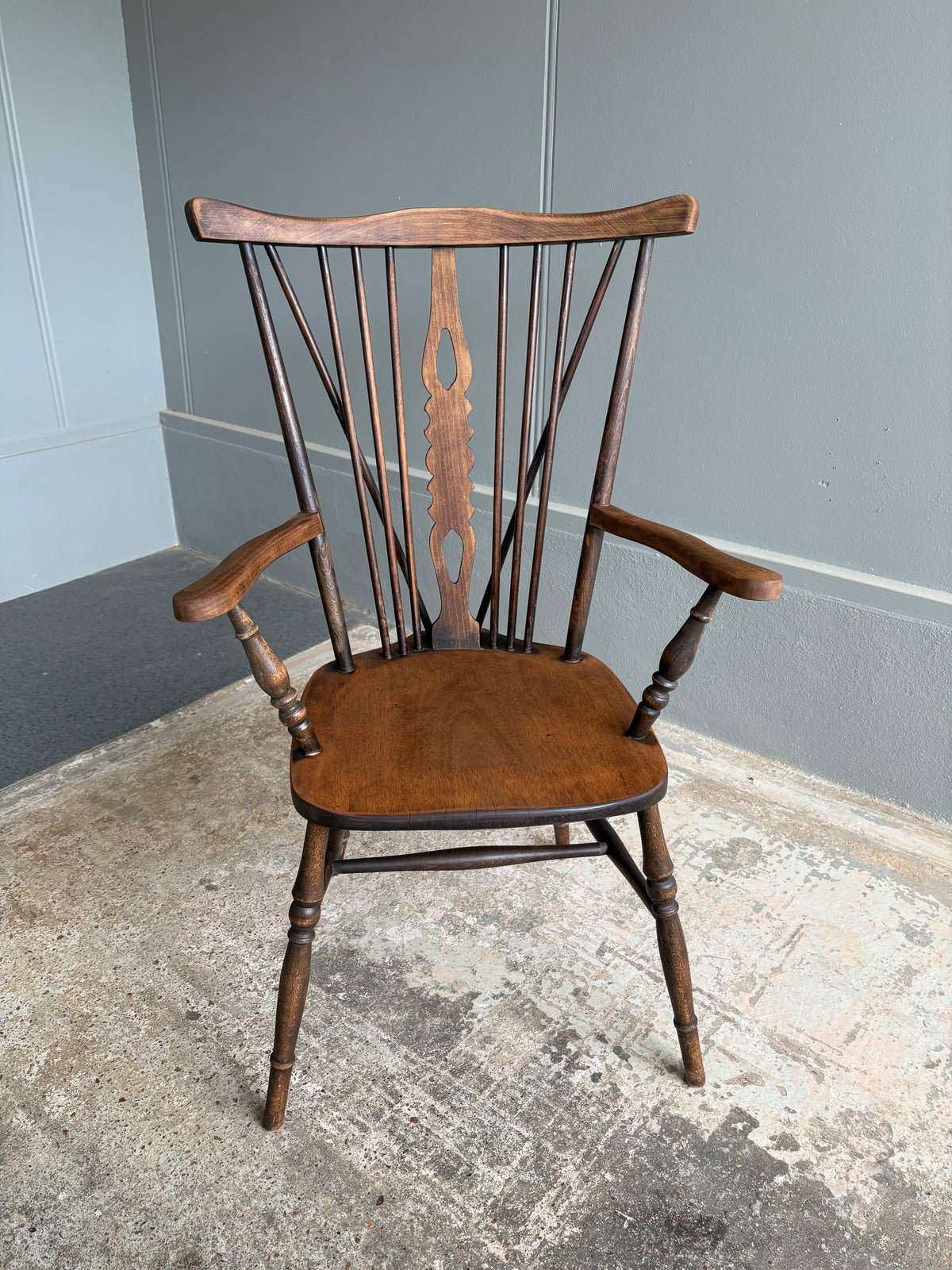 Vintage English Windsor Armchair