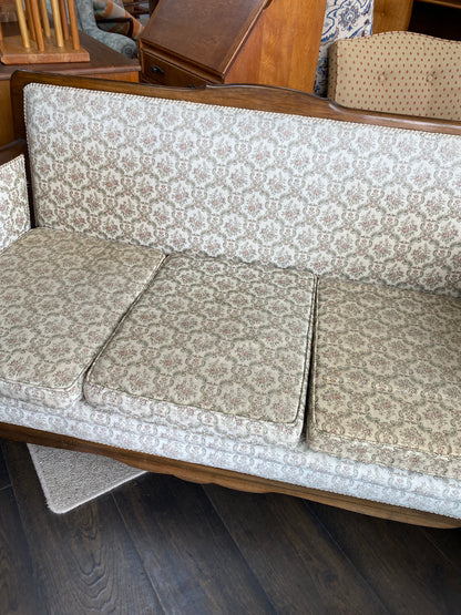 Vintage Floral Damask Pattern Three Seater