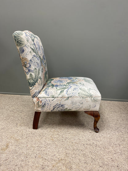 Vintage Floral Occasional Chair