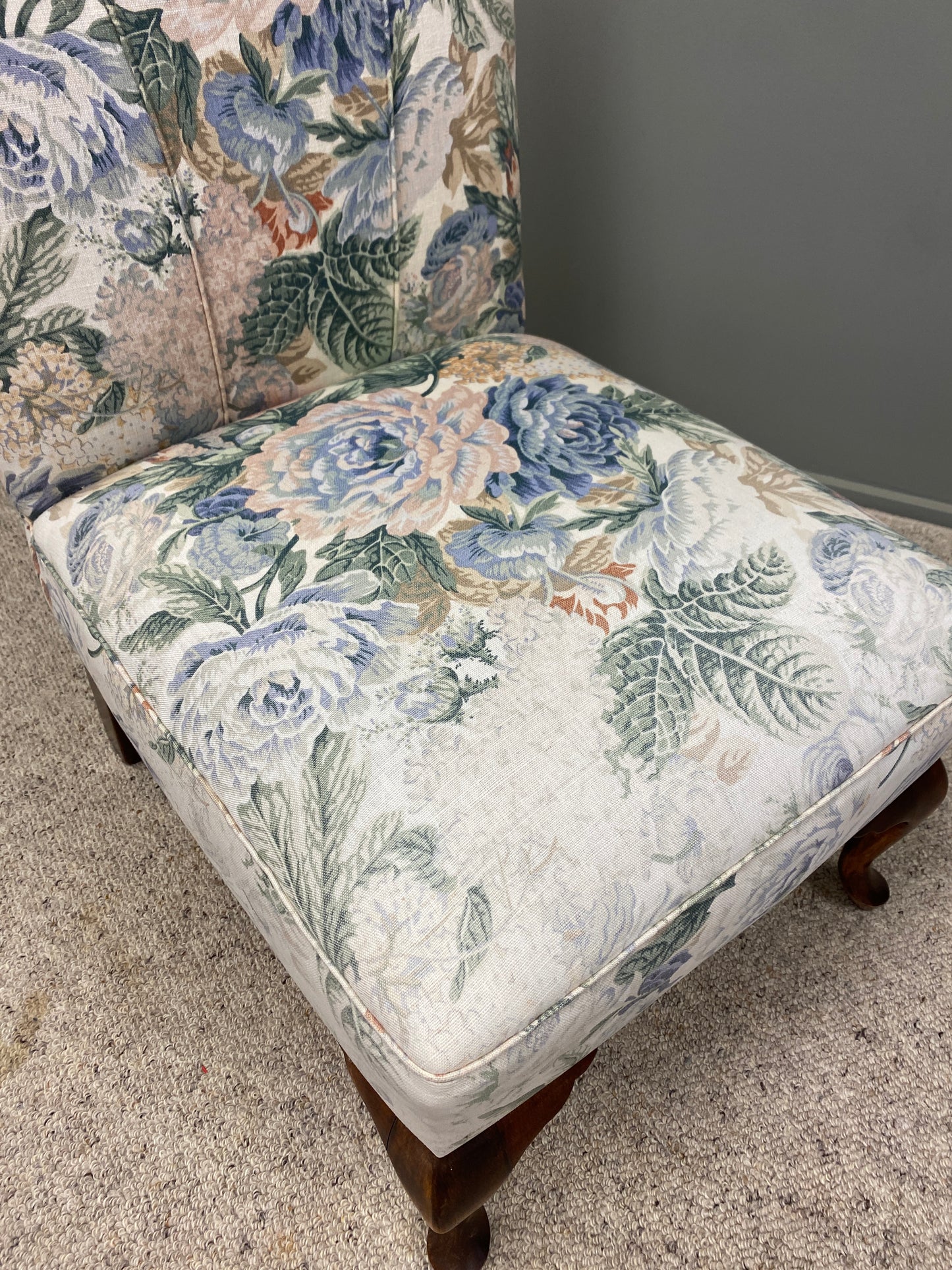 Vintage Floral Occasional Chair