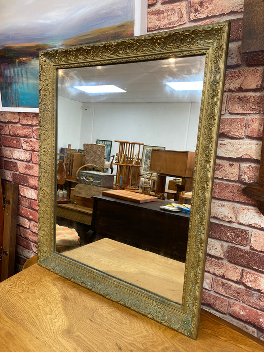 Vintage Gilt Flower Mirror