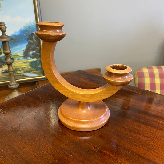 Vintage Half Moon Candlestick Holder