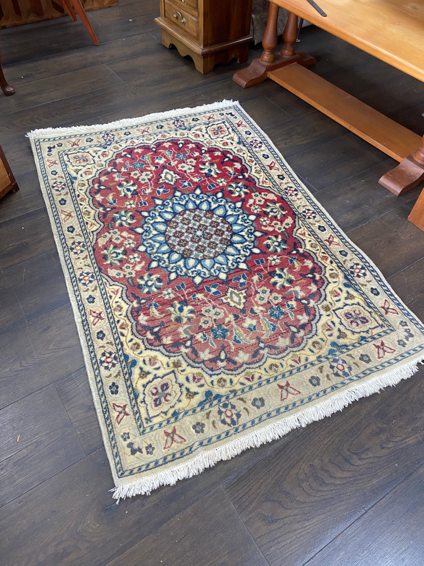 Vintage Hand Knotted Persian Rug 1330mm x 900mm