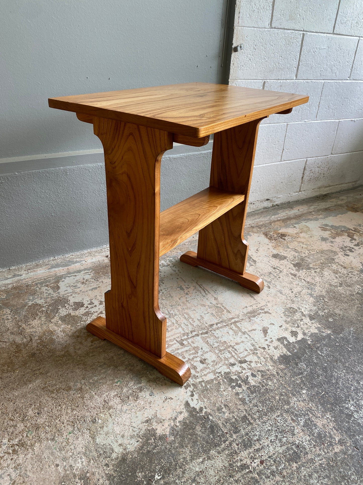 Vintage Hand Made Maple Hall Table