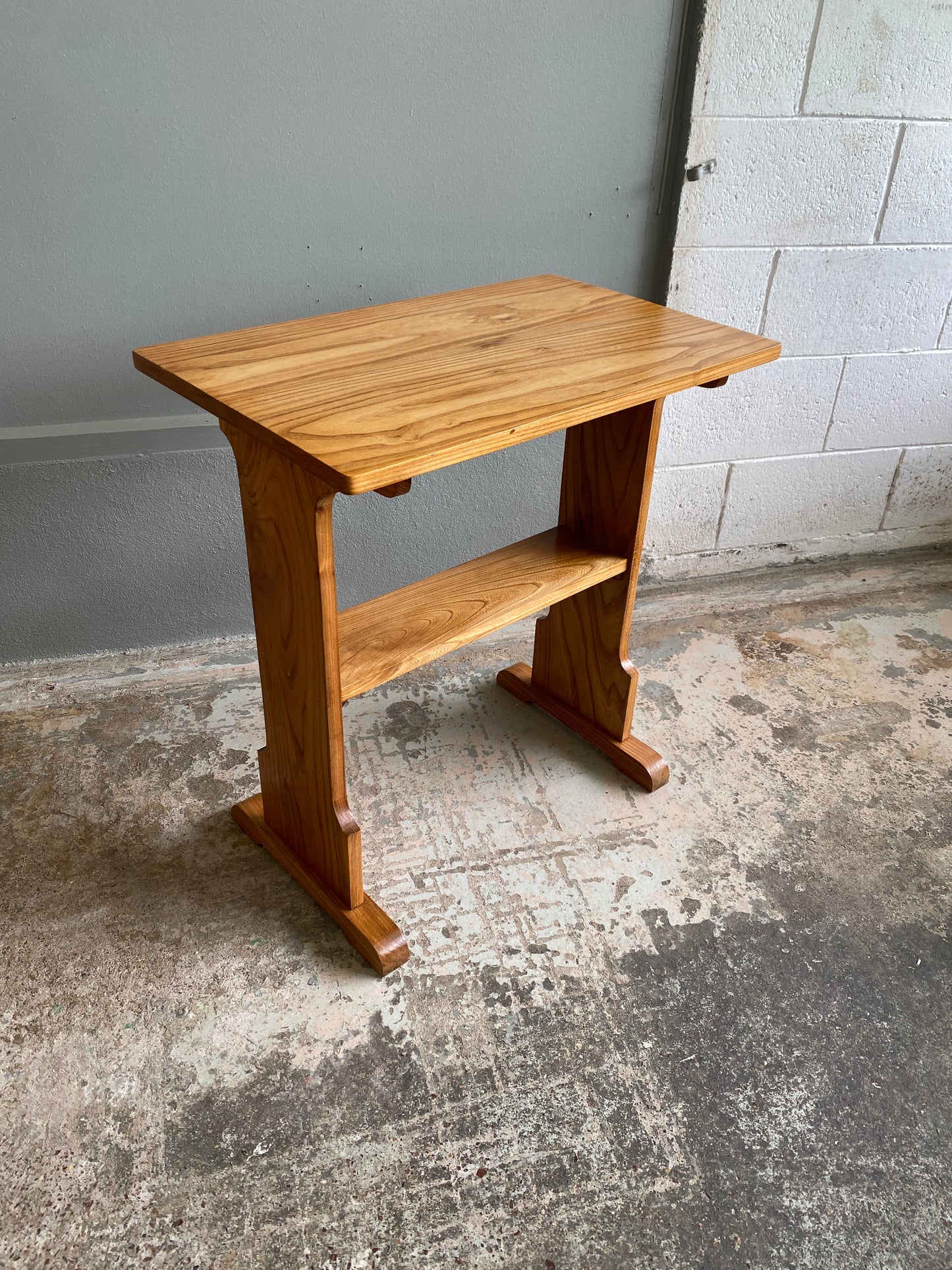 Vintage Hand Made Maple Hall Table