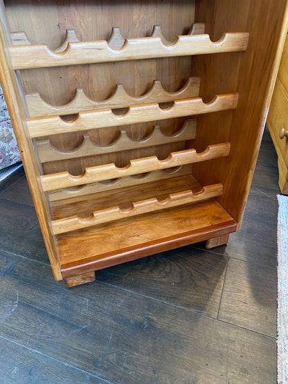 Vintage Hand Made Rimu Wine Rack