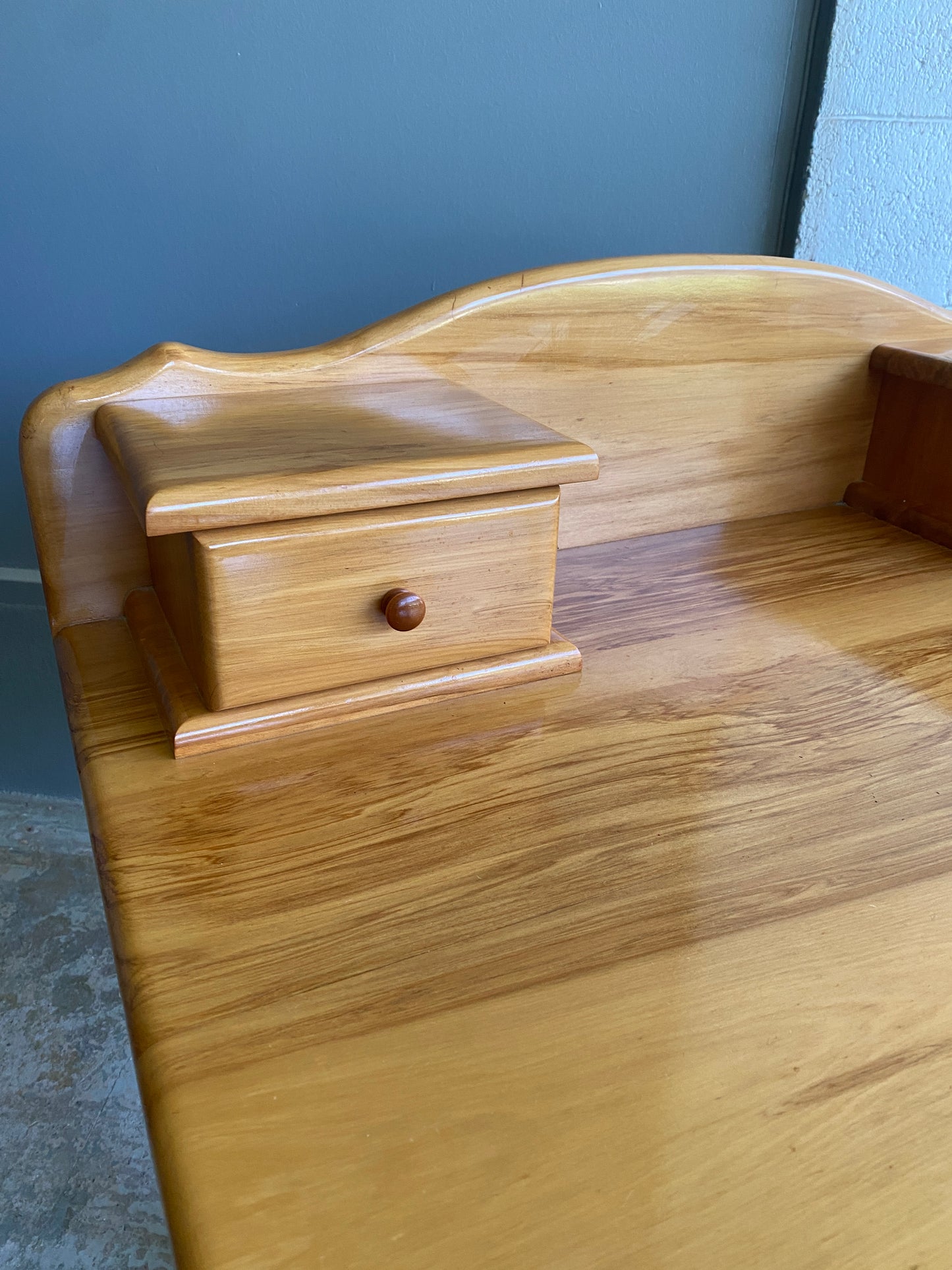 Vintage Handmade Custom Rimu Crafters Desk